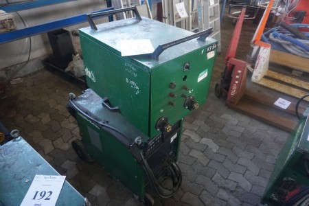 Migatronic BDH 550 welder with cables.