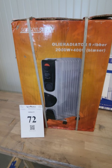 Oil radiator, 230V, 800/1200 / 2000W