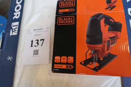 Cordless Black & Decker BDCJS18N.18V, without battery and charger