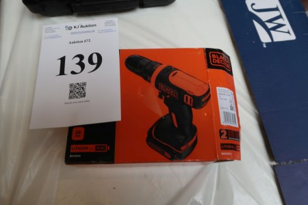 Cordless screwdriver Black & Decker BDCDD12. 10.8V, with battery and charger