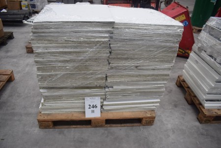 Lot of sound absorbing plates for rail ceiling. 59x59 cm approximately 120 pcs