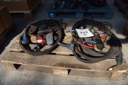 2 pcs. welding cables + 3 pcs. power tool condition: unknown.