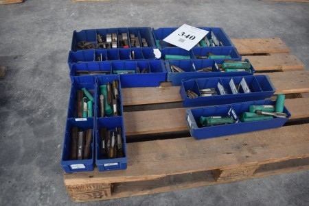 Lot of threaded tools