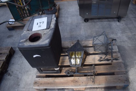 2 pcs. lamps + stove