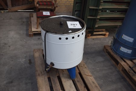 Gas boiler with stainless tub