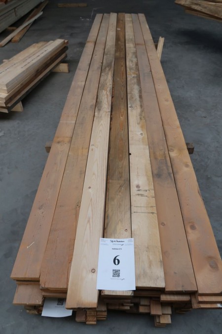 134 meter boards planed, 28x120 mm, length 480 cm