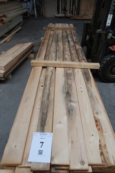 168 meter boards planed, 28x120 mm, length 480 cm