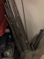 Large lot of accessories for stainless staircase. + rack.