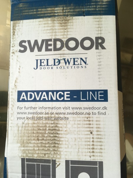 Stålkarm fra SWEDOOR Advance-Line, hvid, ubrugt
