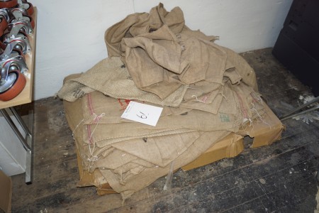Pallet with canvas sacks