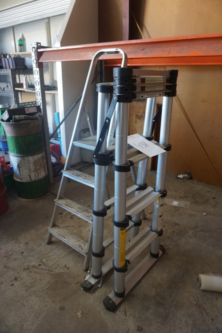 Wiener telescopic ladder and staircase.