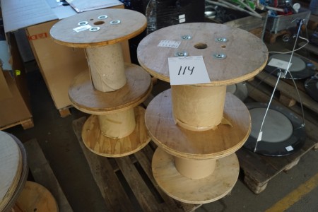 4 wooden drums h.45 cm ø.60cm