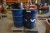 2 pcs 200 liter drum with gear oil filled. And 1 empty with lid.