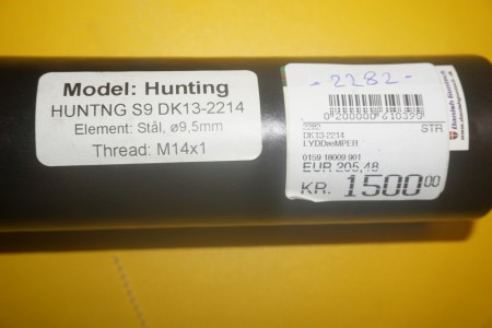 Schalldämpfer Huntings S9 DK13-2214 Stahl Ø 9,5 mm Treat m14X1