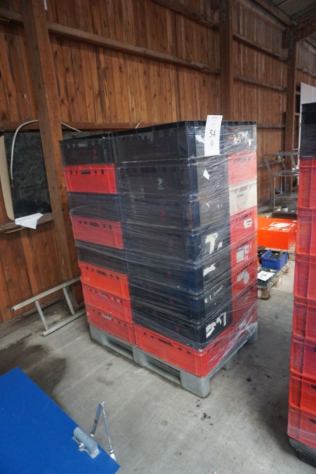 Lot of plastic boxes