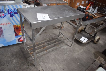 Stainless steel table 100 * 50 * 82.