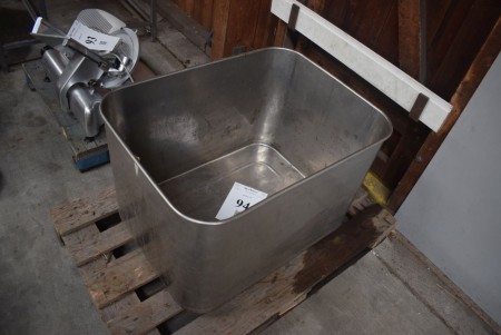 Stainless tub. 80 * 59 * 50th (Honor butcher during bankruptcy)