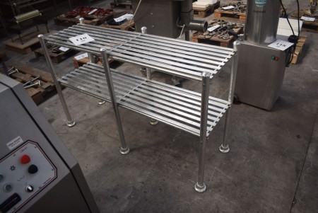 Stainless steel table. 150 * 50 * 90 cm. (ero slaughter during bankruptcy)