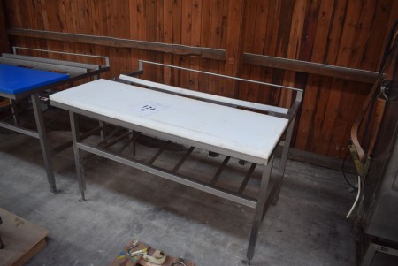 Cutting table with plate 145 * 102 * 92 (ero butcher in bankruptcy)