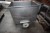 Stainless steel tub on wheels. 67x72x72 cm