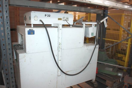 Shrink foil tunnel, Haunstrup Ekco type compact 400. Power: 13.5 kw. Working width: approx. 400mm. Working height approx. 150 mm