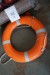 Pallet with fire extinguishers + Rescue ring ,.