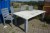 Garden table with 4 galvanized chairs. 200x100x73 cm concrete table top 35 mm.