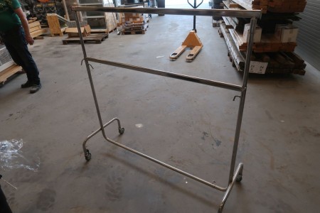 Wheeled clothing rack VAT-free B140-220 cm, H150-205 cm