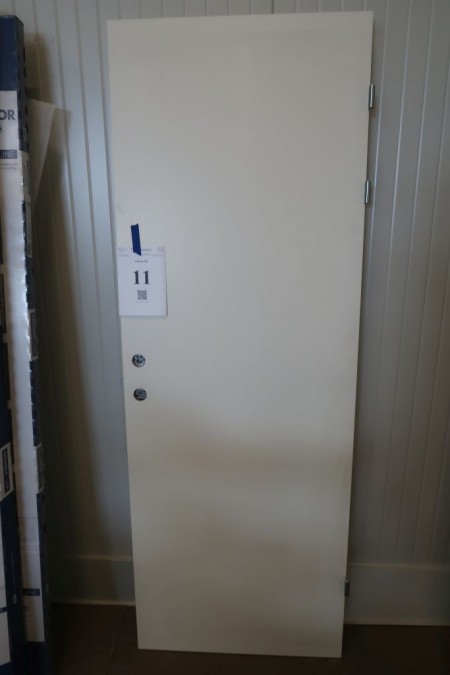 Fire / sound door, right, 725x2040x63 mm, white, BD30, 35dB
