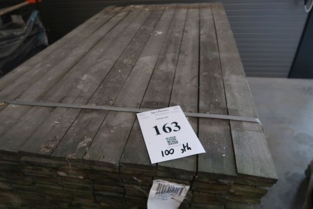 100 pieces. pressure-impregnated boards 19x100x1800 mm.
