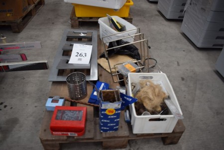 Miscellaneous mixed including holder, screws, tubs