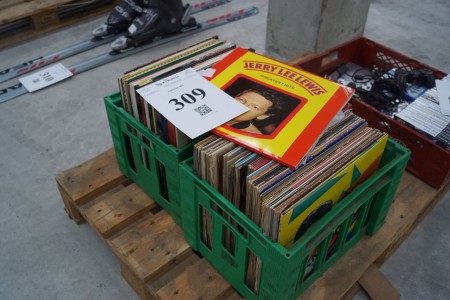 2 Kisten mit div LP-Platten