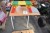 Table, 100x65x74 + lego stool.