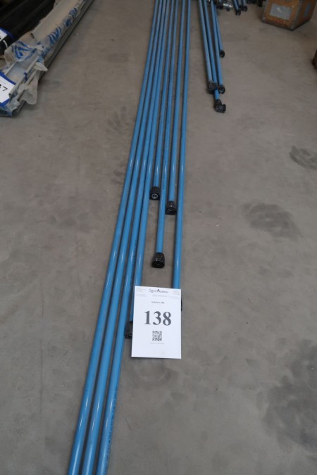 46 meter transair tube. Stir to air. 25 mm. Length 3/70, 1/80, 1/180, 3/250, 2/340, 3/375, 1/500, 1/560, 1/580 cm. As well as various small pieces and hangings