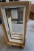 Window, wood / aluminum, left out, Anthracite / white, W58,5xH118 cm, frame width 13 cm