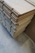 33 pcs. floor chipboard with groove for underfloor heating, 22 mm, 60x180 cm. There is edge damage see photo