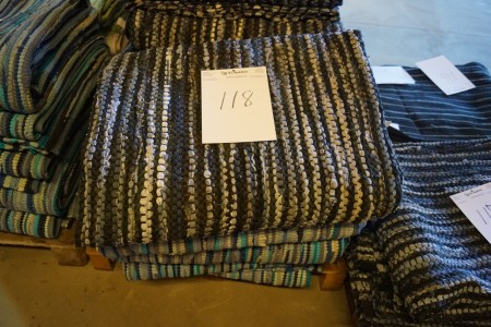 5 pcs blankets 140x200 of Denim and leather.