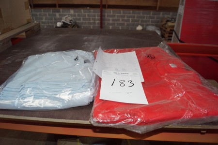 T-shirts size m, L, XL, XXL red, navy, orange and light blue. 1600 pcs.
