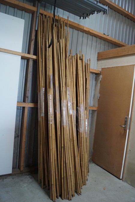Large batch of bamboo rods.