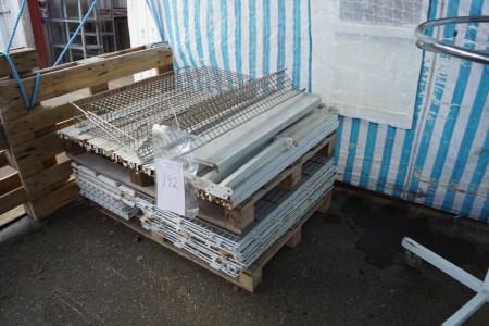 Pallet with shop furniture
