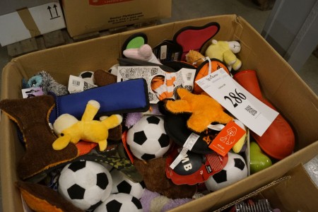 Various toys for dogs.