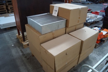 Lot of ventilation cassette with mesh for eg. compressor room / fireplace or paint booth. 58.5 * 64cm.