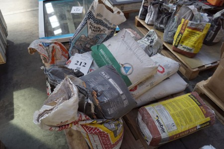 Lot of mixed cement, plaster, mortar etc.