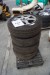 4 pcs. alloy wheels with tires size 195/60 * 15