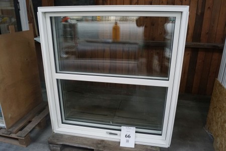 2 pcs. wooden / aluminum windows. 130 * 135.5.