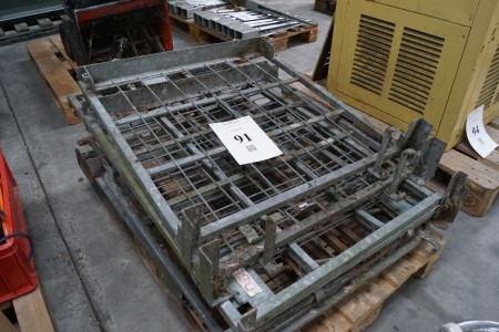2 pieces DSB galvanized wire mesh in 80 cm high for EUR pallet