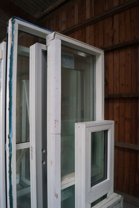 Holz / Aluminium-Fensterteil, 69,5 * 215 cm.