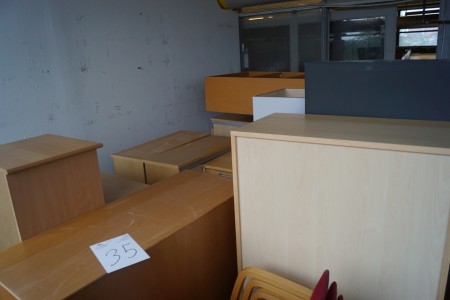 Large lot of file cabinets.