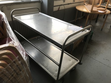 Stainless trolley. 120x60x95 cm
