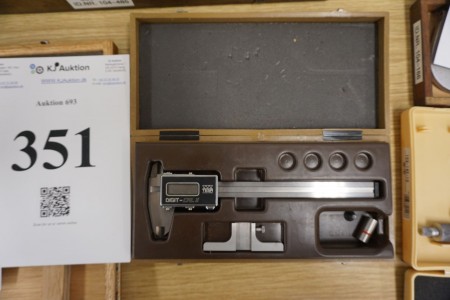 Digitaler Schieberegler, Marke: DIGIT, ca. 0-150 mm, fehlende Batterie.